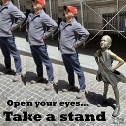 Open your eyes Take a stand