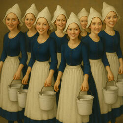 Eight Maids a-Milking