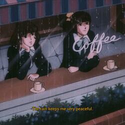 The rain keeps me very peaceful.