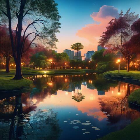 Evening at the park before bed