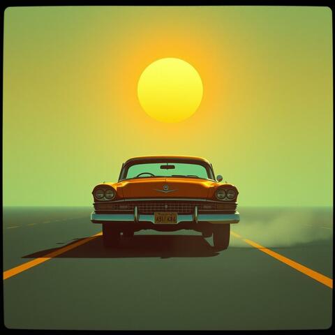 Golden Drive at Sunrise