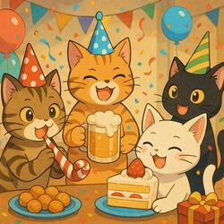 Meow Meow Party(cat's party)