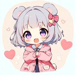 今日もおそろのリボンして２