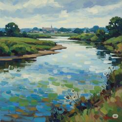 The Loup River Flows (Columbus, Nebraska)