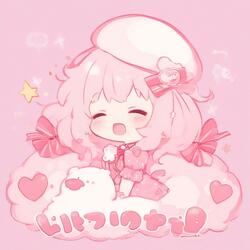 ねこねこパフェがくるくるまわる４