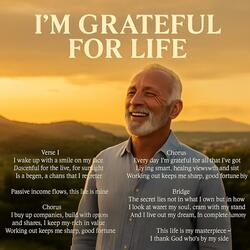 I Am Grateful for This Life
