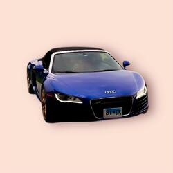 Blue Sports Car