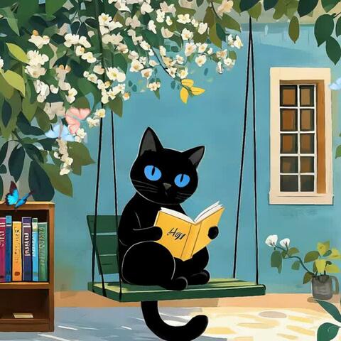 Swing Cat Reading | Chill Jazzy Lofi Vibes