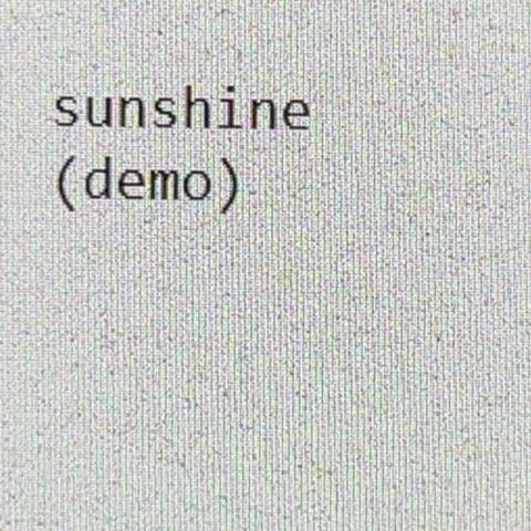 sunshine (demo)