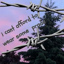 i cant afford to wear some prada