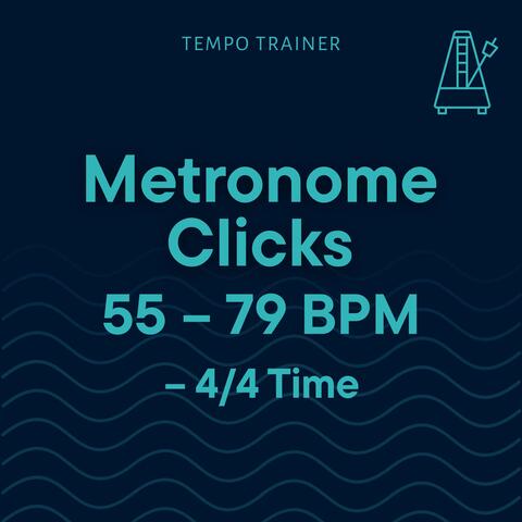 Metronome Clicks 55–79 BPM – 4/4 Time