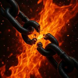 Chains Break in Fire