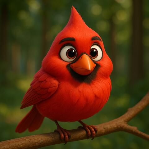 The Northern Cardinal (Cardinalis cardinalis) Educational Song for Kids