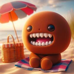 Labubu on Beach