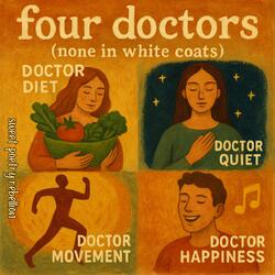 four doctors (none in white coats)