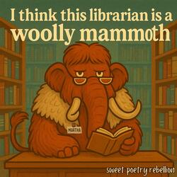 i think this librarian is a woolly mammoth