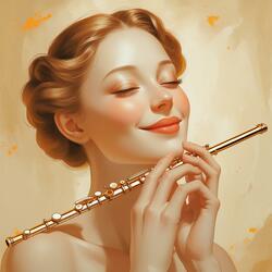 Flute in her smile