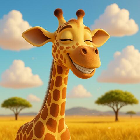 1-Tall tall giraffe, reaching to the sky