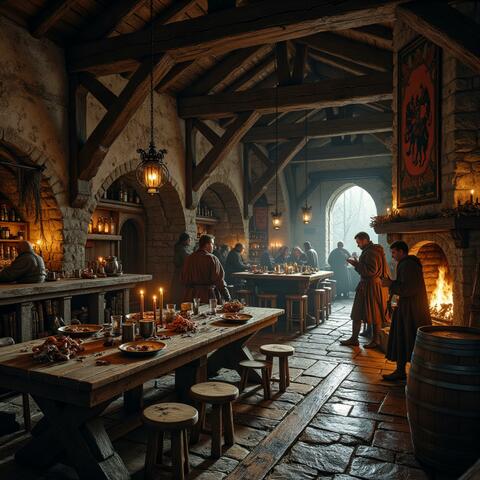 Fantasy tavern atmosphere with Isekai adventure and travel music