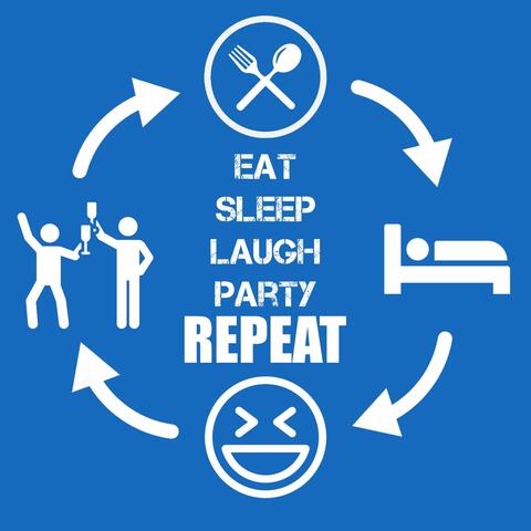 Eat Sleep Laugh Party And Repeat