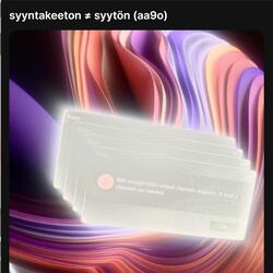 syyntakeeton ≠ syytön