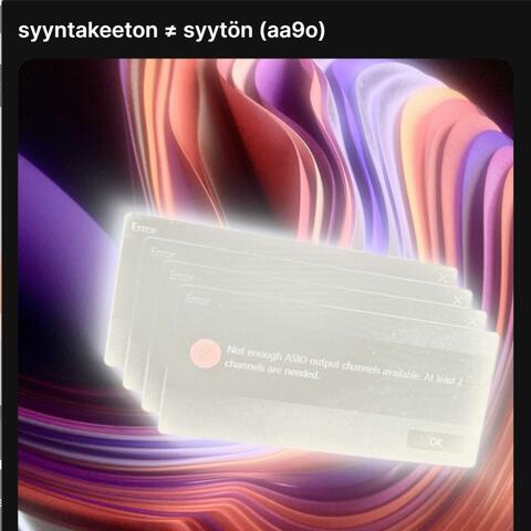 syyntakeeton ≠ syytön