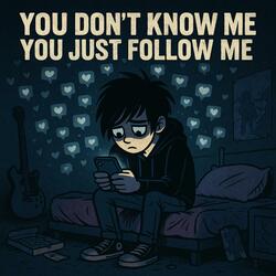 You dont know me, you just follow me