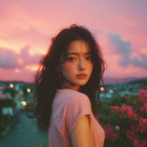 A city soaked in the colors of dusk