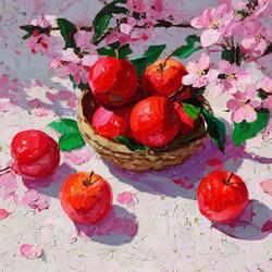 Red apple morning