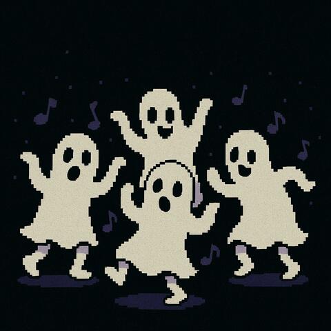 creepy ghosts are dancing