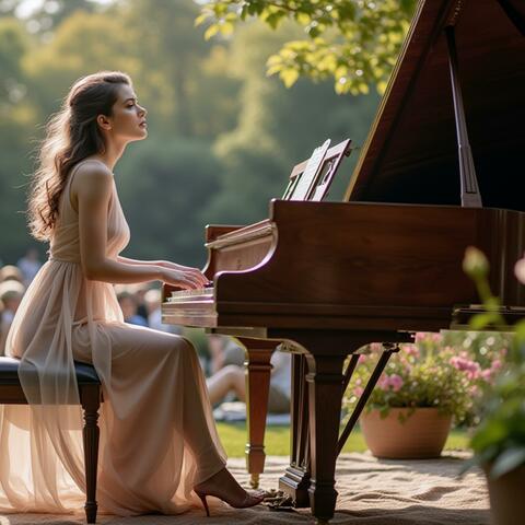 A Serene Piano Moment in the Heart of the Park