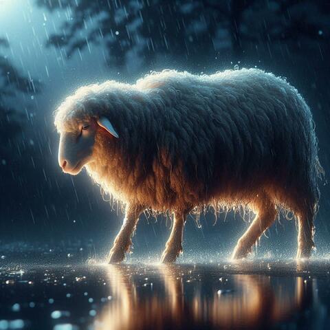 Sheep Facing the Storm