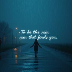 To Be the Rain That Finds You