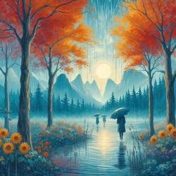 rainy forrest
