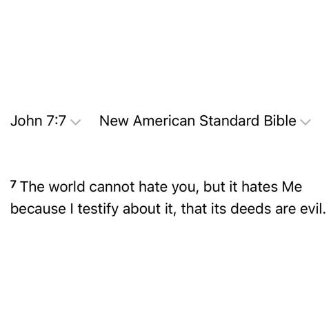 THEY HATED CHRIST