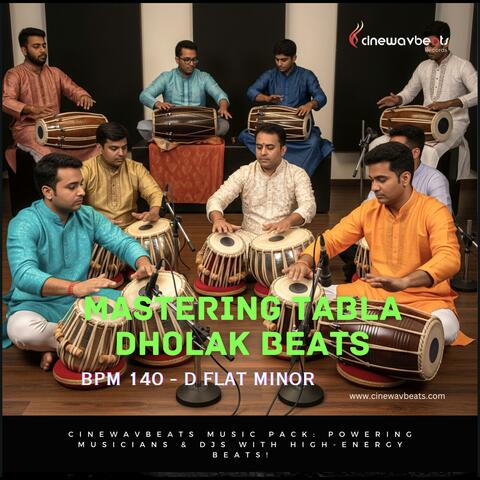Mastering Tabla Dholak Beats Patterns at 140 Bpm in D Flat Minor