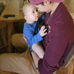 Uncle's here kiddo