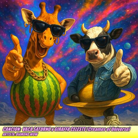 VACA SATURNO x GIRAFFA CELESTE (Creamos el Universo) BRAINROT