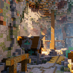 Mining Gold in Minecraft