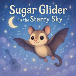 Sugar Glider in the Starry Sky