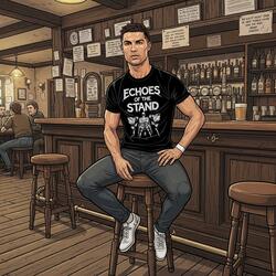 Siuu, Cristiano Ronaldo is in the stand