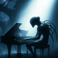 Dark Ambient Piano Glowing Cave