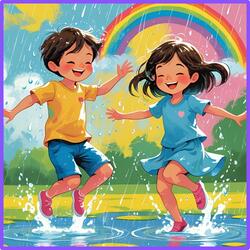 Summer Rain Fun: Jumping Puddles and Singing Songs!