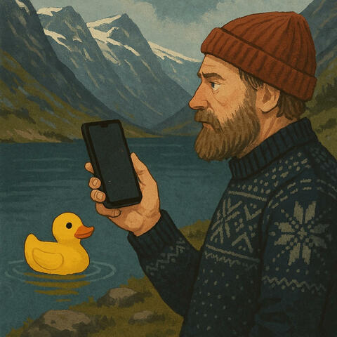 High up in the Mountain in Norway (AI)