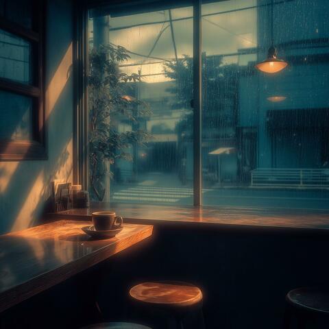 雨宿りの喫茶店にて