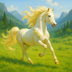 The Gold White Horse