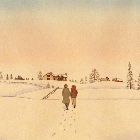 Walking on White Snow