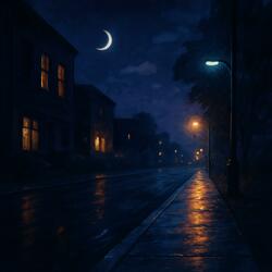 Moonlight sidewalk