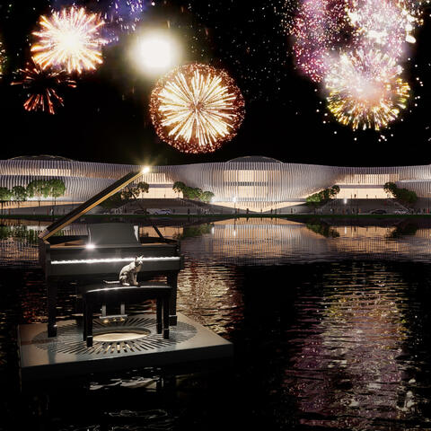 Cat Piano Plays Patriotic Music Outside this Amazing Place at 4th of July for Joy | Parade