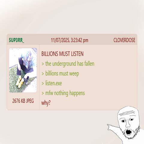 BILLIONS MUST LISTEN